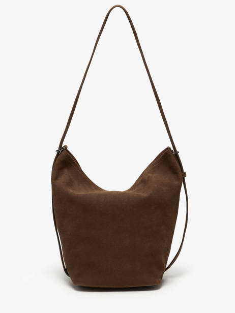 Cross Body Tas Cavalier Nubuck Leder Etrier Bruin cavalier nubuck ECAN126M ander zicht 4
